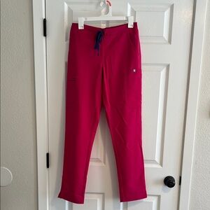 FIGS Pink Yola Skinny Scrub Pants